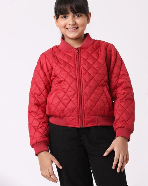 Kids Girls Overcoat Hooded Trench Coat Lapels Red Padded Long Parka Jacket  5-13Y | eBay