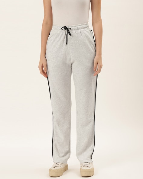 Track Pants with Contrast Stripes