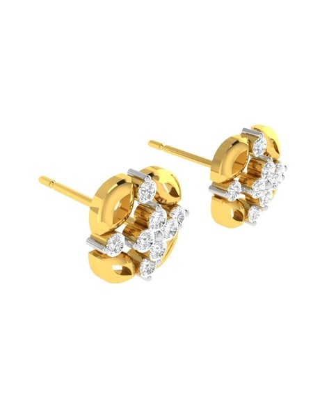 Buy Stunning Diamond Stud Earrings from Senco Gold Online Store