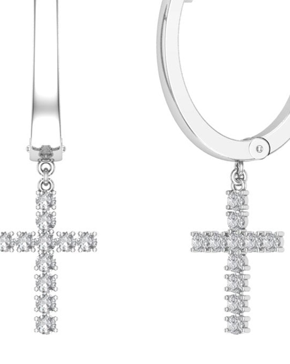 Amazon.com: Sterling Silver Cross Silver Earrings, Dangle Earrings Sterling  Silver 925 (E2881): Clothing, Shoes & Jewelry