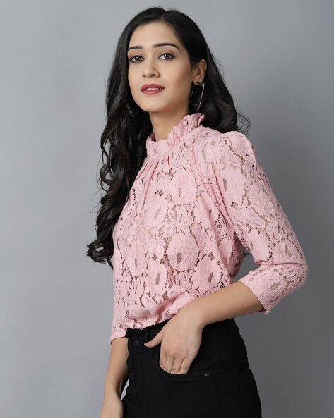 net ruffle top