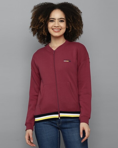 Buy Maroon Sweatshirt & Hoodies for Women by ALLEN SOLLY Online