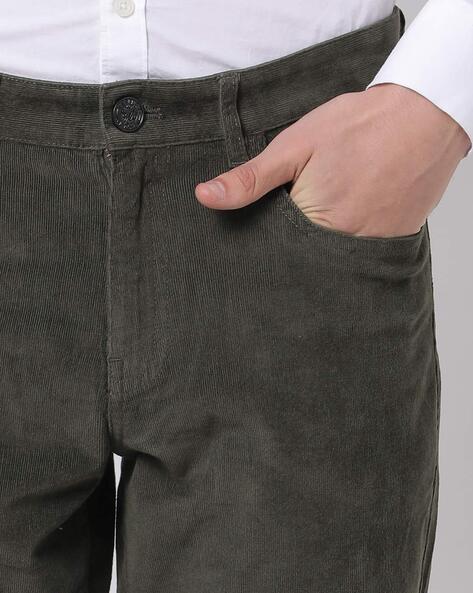 OFFICINE GÉNÉRALE Hugo Tapered Belted Cotton-Blend Corduroy Trousers for Men  | MR PORTER