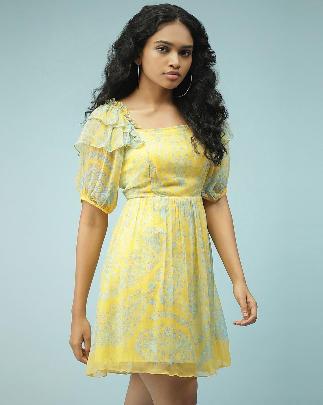 Buy Yellow Dresses for Women by LABEL RITU KUMAR Online | Ajio.com