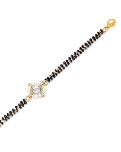 3 Stone Mangalsutra Bracelet – CC Jewels