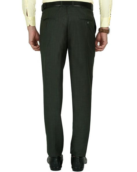 Mens Fashion Fall Retro Mid Old Pants Casual Trousers Straight High Waist  Gurkha | eBay