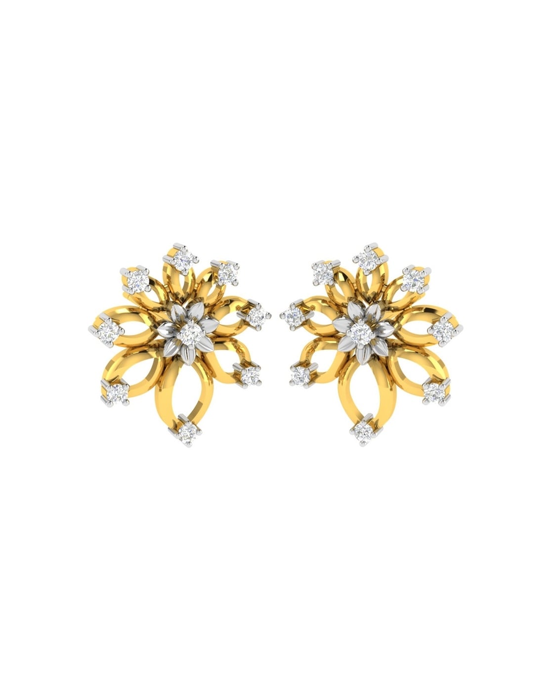 Nakshatra Designer Yellow Gold 18kt Diamond Dangle Earring Price in India -  Buy Nakshatra Designer Yellow Gold 18kt Diamond Dangle Earring online at  Flipkart.com