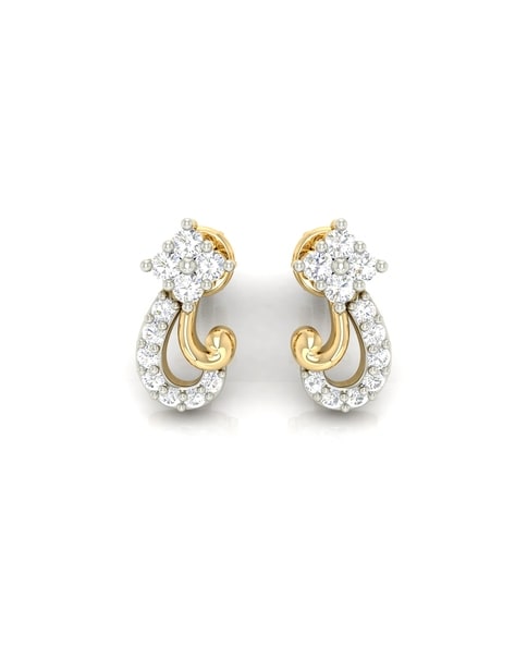 Clover Diamond Earrings - 14k YG – Andrea Montgomery Designs