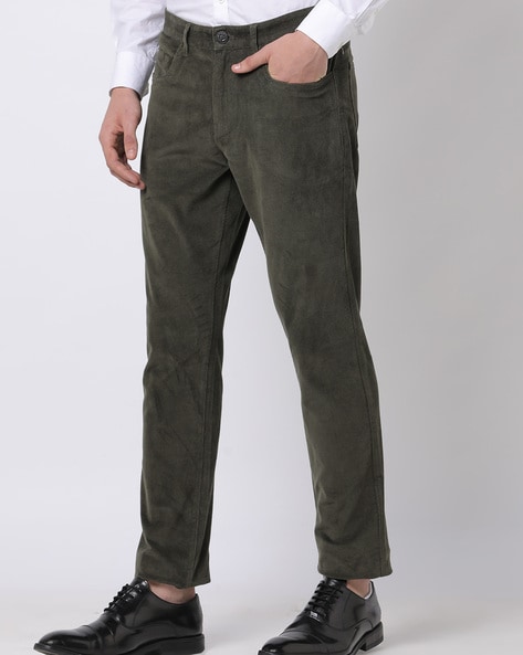 Corduroy Trousers  Dark Green