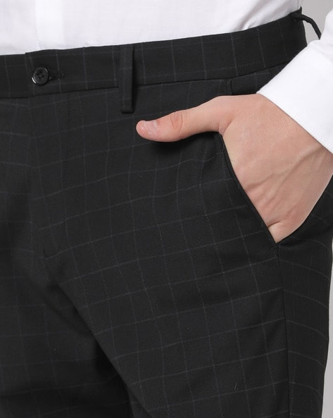 Buy Black Trousers & Pants for Men by NETPLAY Online