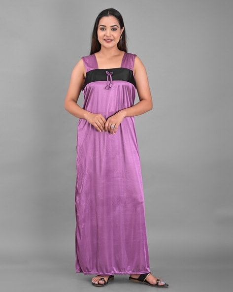 Buy Sleeveless Nightgown Online In India -  India