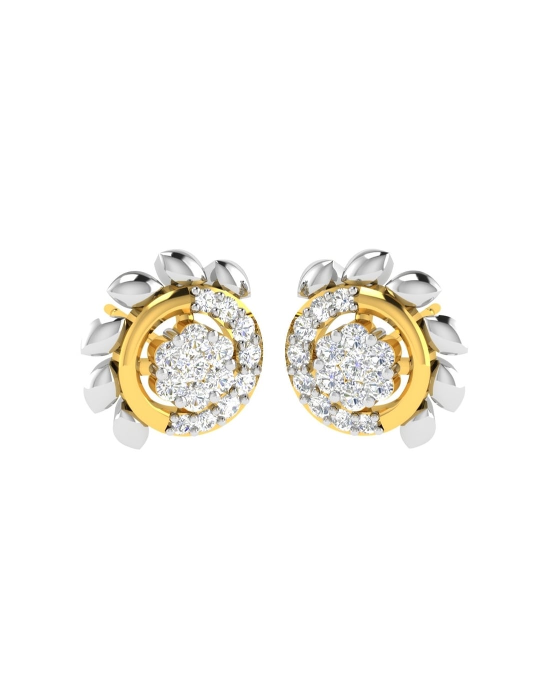 Diamond Simple Dangle Earrings - Nuha Jewelers