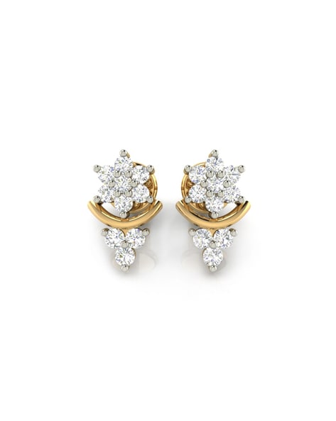 American diamond sale ear studs