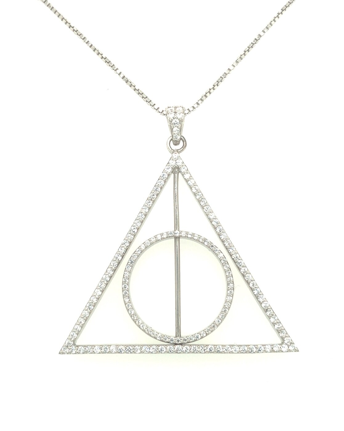 Harry Potter Jewelry Necklace for Women, Retro Alloy Deathly Hallows  Pendant Necklace - Walmart.com