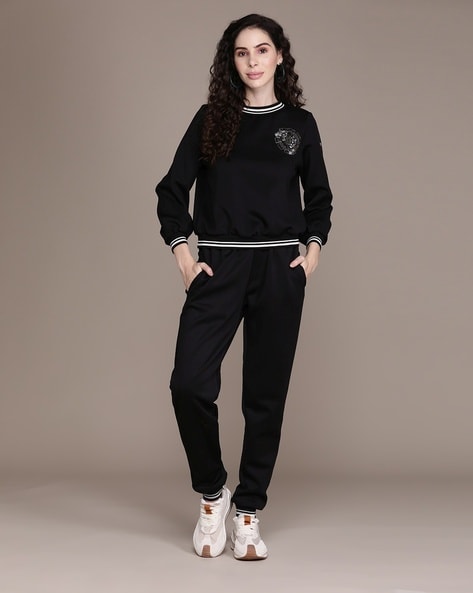 black womens jogging suit