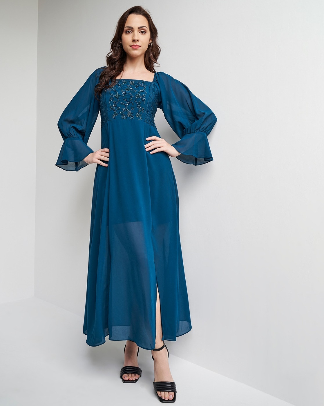 Eightale Arabic Prom Dress Lavender Long Sleeves Tulle A-line Ruffled  Evening Gown Formal Occasion Vestidos De Graduación - Prom Dresses -  AliExpress