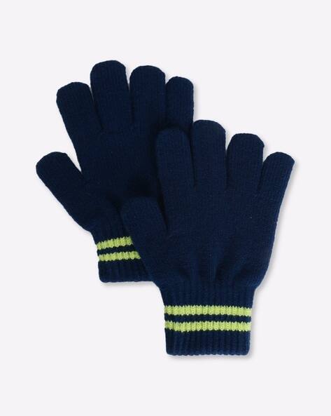 KB TEAM SPIRIT Boys Winter Gloves with Striped Cuff