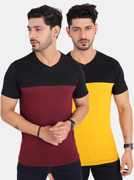 Buy Maroon Tshirts for Men by TRENDS TOWER Online