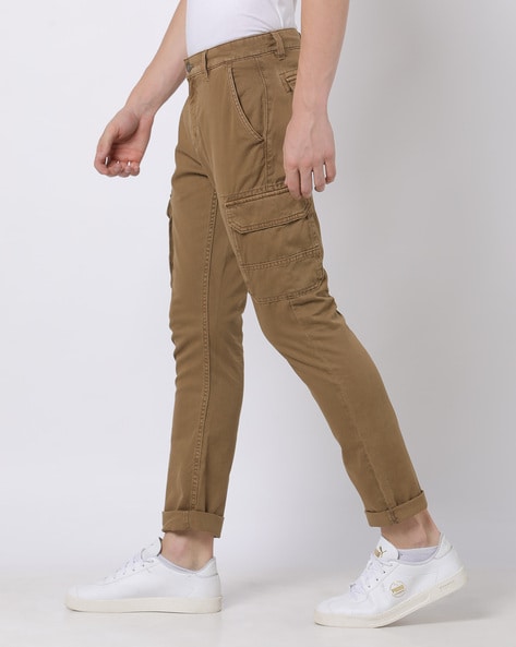 Mens Stretch Cargo Chino Trousers by MIG
