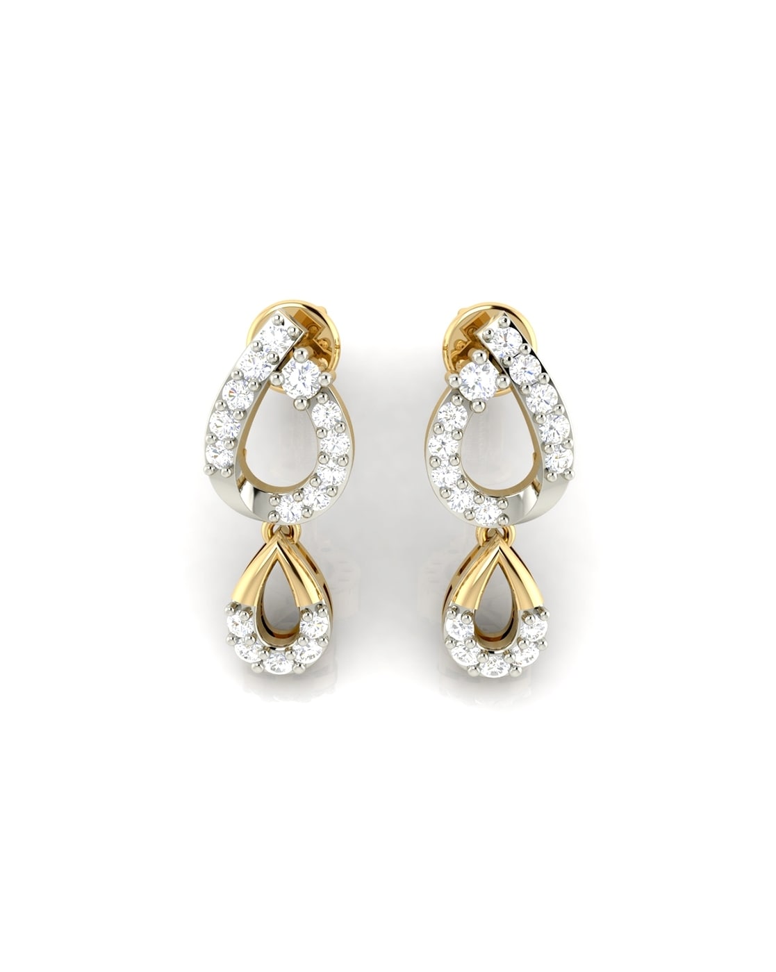 0.52 Total Carat Drop Round Diamond Earrings | AGY Diamonds