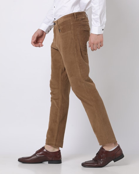 Buy Camel Trousers & Pants for Men by JOHN PLAYERS SELECT Online | Ajio.com