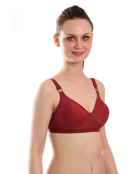 Buy Viral Girl Women's Cotton Maroon Push-up Padded Bra Online at Low  Prices in India 