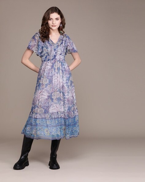 Buy Blue Dresses & Frocks for Girls by WHITE WORLD Online | Ajio.com