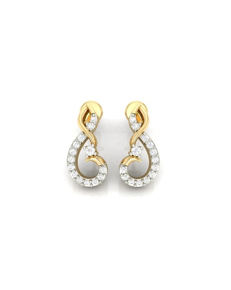 Mini 3 Prong Diamond Stud Earrings - Zoe Lev Jewelry