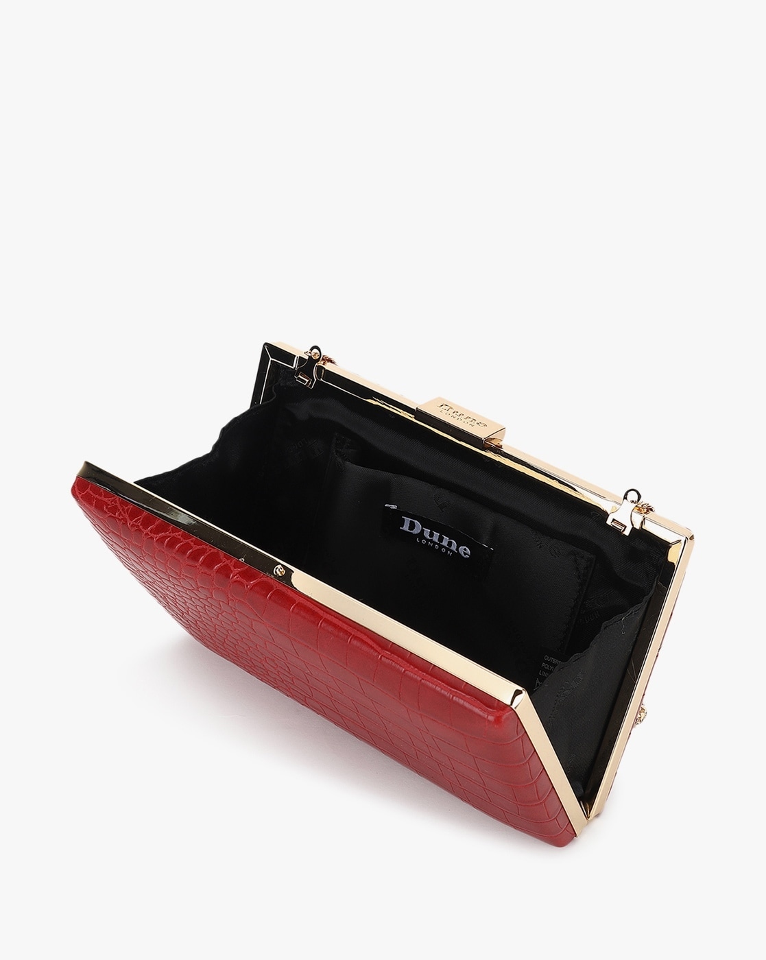 Dune red best sale clutch bag