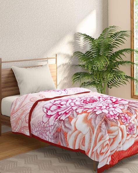 Buy Pink Blankets Dohars Quilts for Home Kitchen by PORTICO