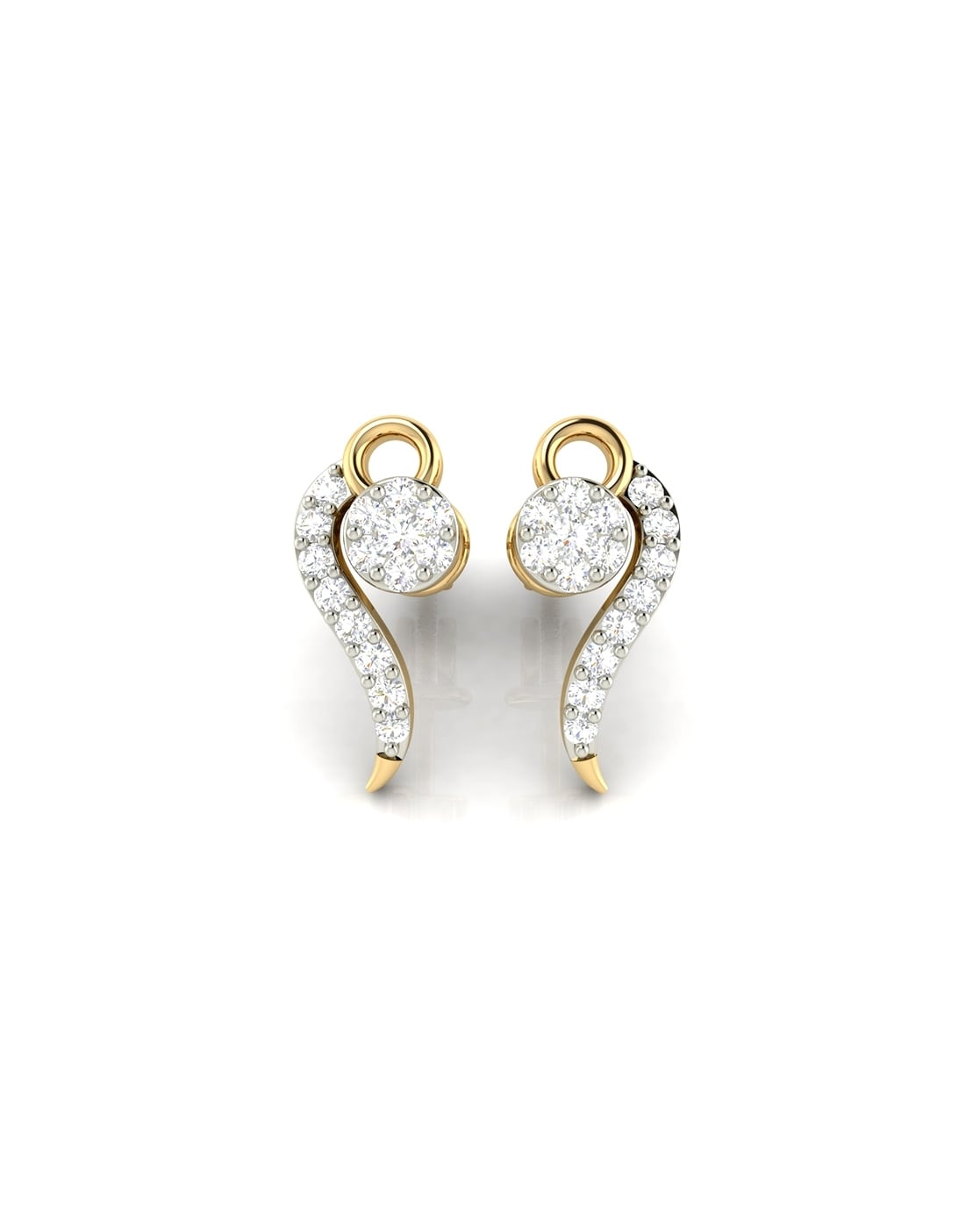 Solitaire 4.00 Carat Diamond Earrings | White Gold - BAUNAT