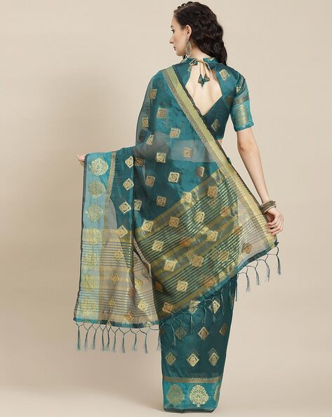 Buy Blue Sarees for Women by TIKHI IMLI Online