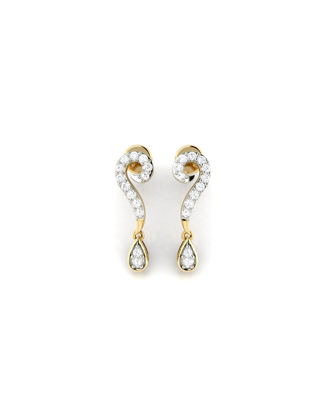 Brass American Diamond Earrings at Rs 1244/piece in Asansol | ID:  2851688802448