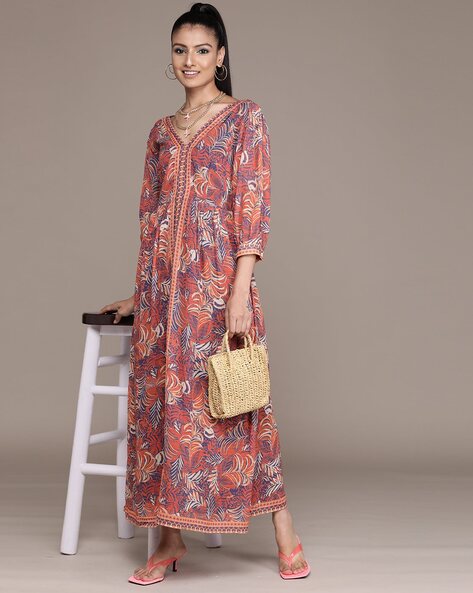 Amazon.com: The Jaipuri Prints Hand Block Print Boho Indian Cotton Dress  Print Dress Cotton Dress Summer Dress-XXS Multicoloured : Clothing, Shoes &  Jewelry