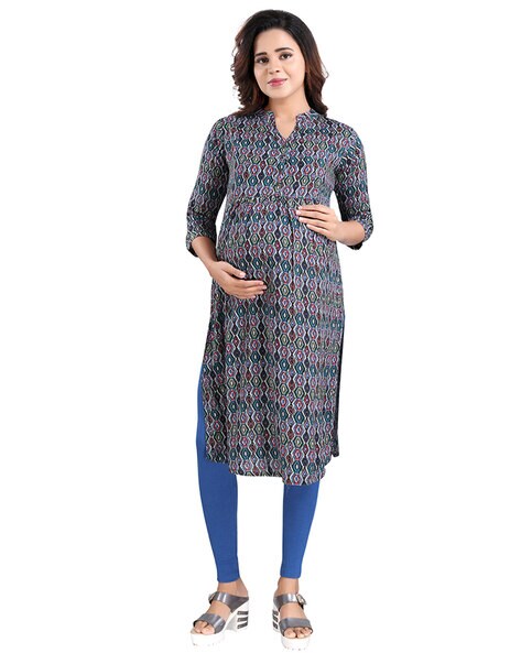 Buy Ocean Blue Kurtas & Kurtis for Women by MAMMA'S MATERNITY Online