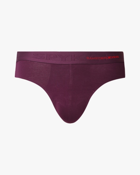 Buy Purple Briefs for Men by Underjeans by Spykar Online Ajio