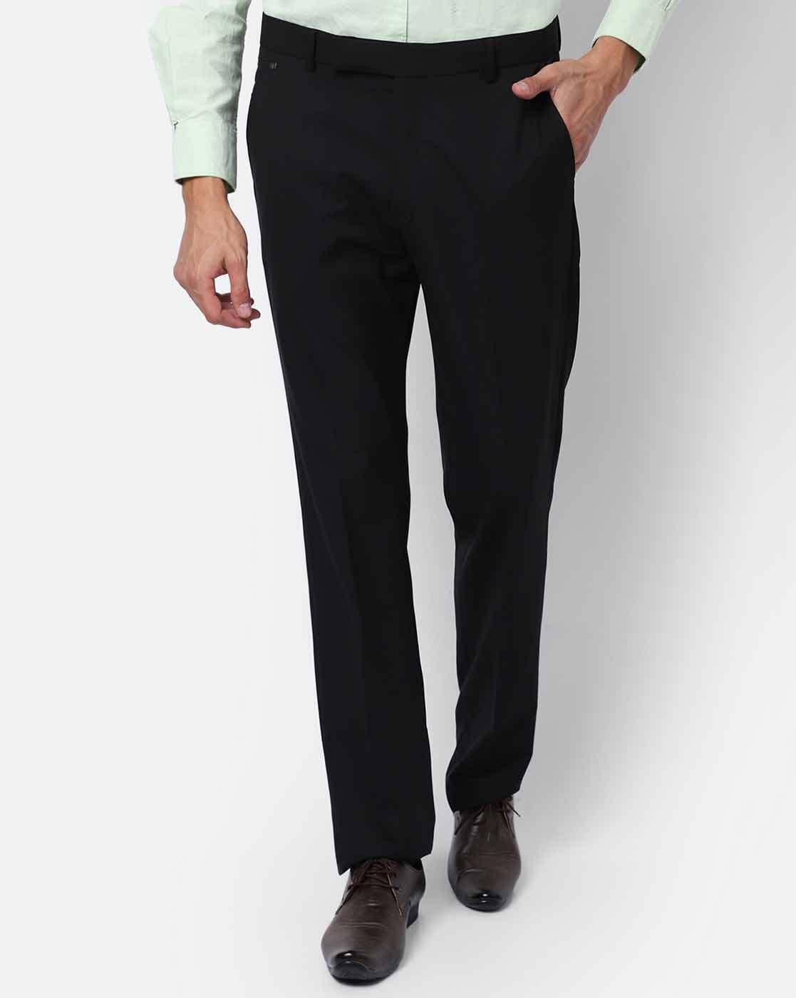 Buy Louis Philippe Men Grey Slim Fit Formal Trousers - Trousers for Men  19447256 | Myntra