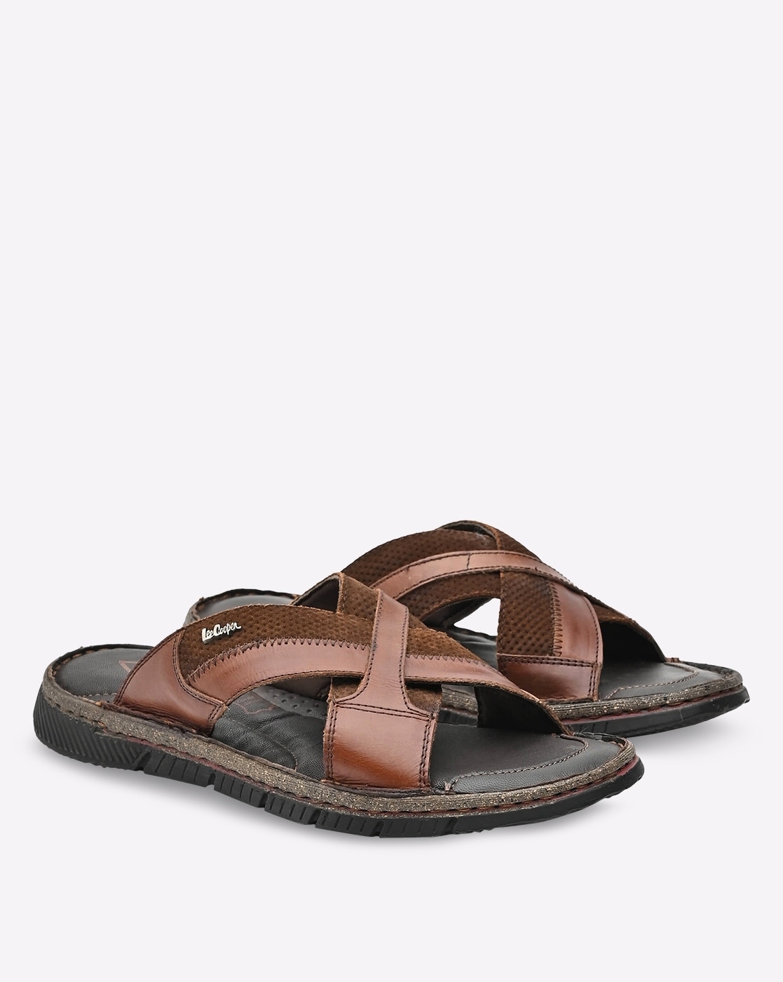 Buy Lee Cooper Men's Leather Sandals and Floaters Online at desertcartINDIA