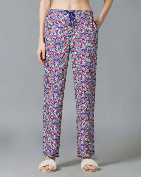 Allover Print & Functional Pocket Lounge Pants