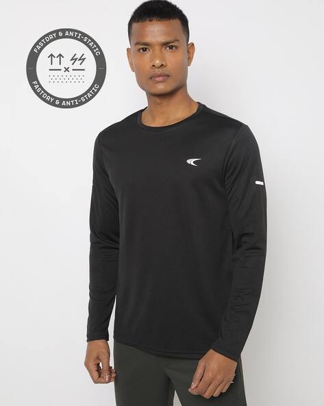 PERFORMAX Regular Fit Logo Print Crew-Neck T-Shirt