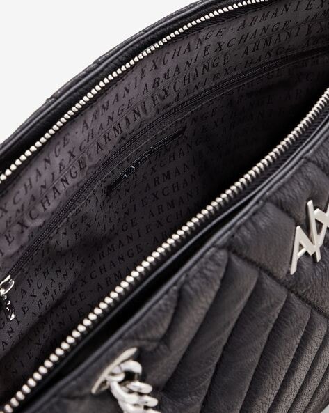 Leather handbag Giorgio Armani Black in Leather - 38247043