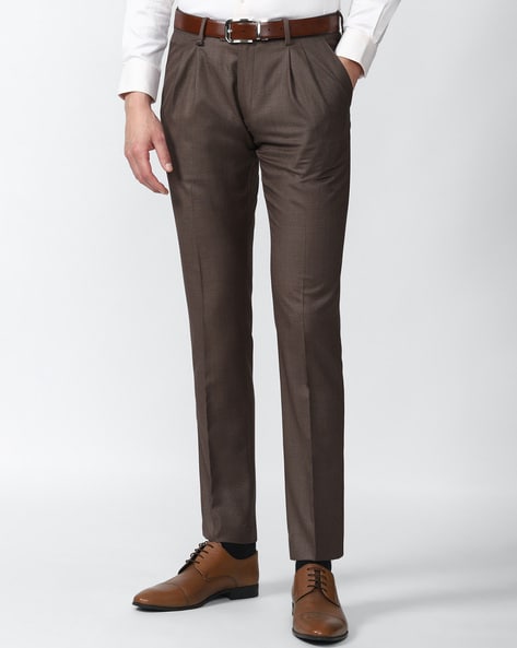 Regular Fit Linen Suit Pants - Brown - Men | H&M US