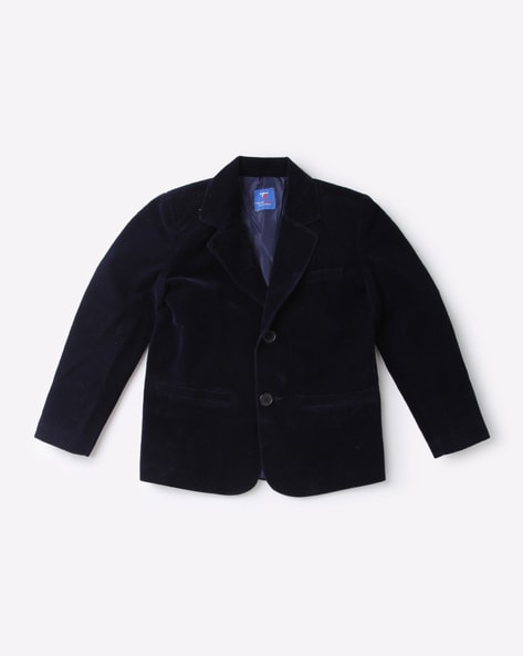 Black velvet shop blazer boys