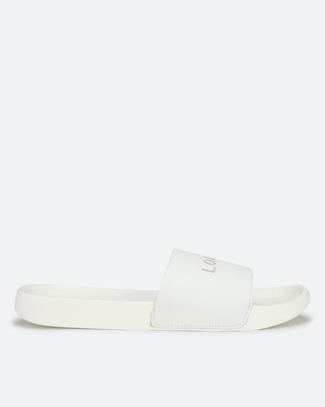 The white sale brand slippers