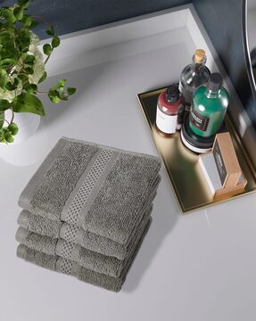 Canophy Home 35x75cm Grey Hand Towel, Bathroom Essentials, Home and Decor, abensonHOME Home and Decor Furniture and Accessories