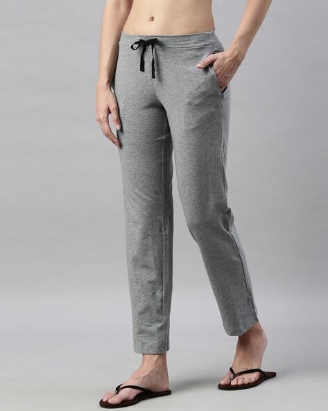 Enamor Essentials E014 Women's Cotton Lounge Pants - Medium Grey