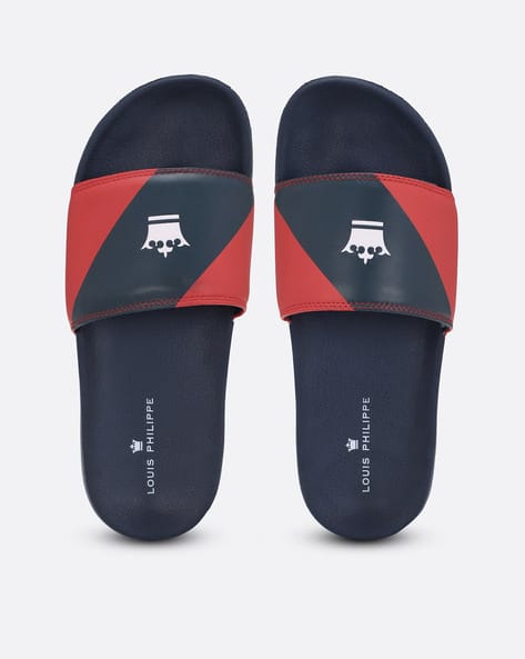Brand Logo Print Slide Flip Flops