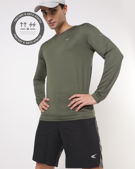 Regular Fit Crew-Neck T-Shirt with Logo Print