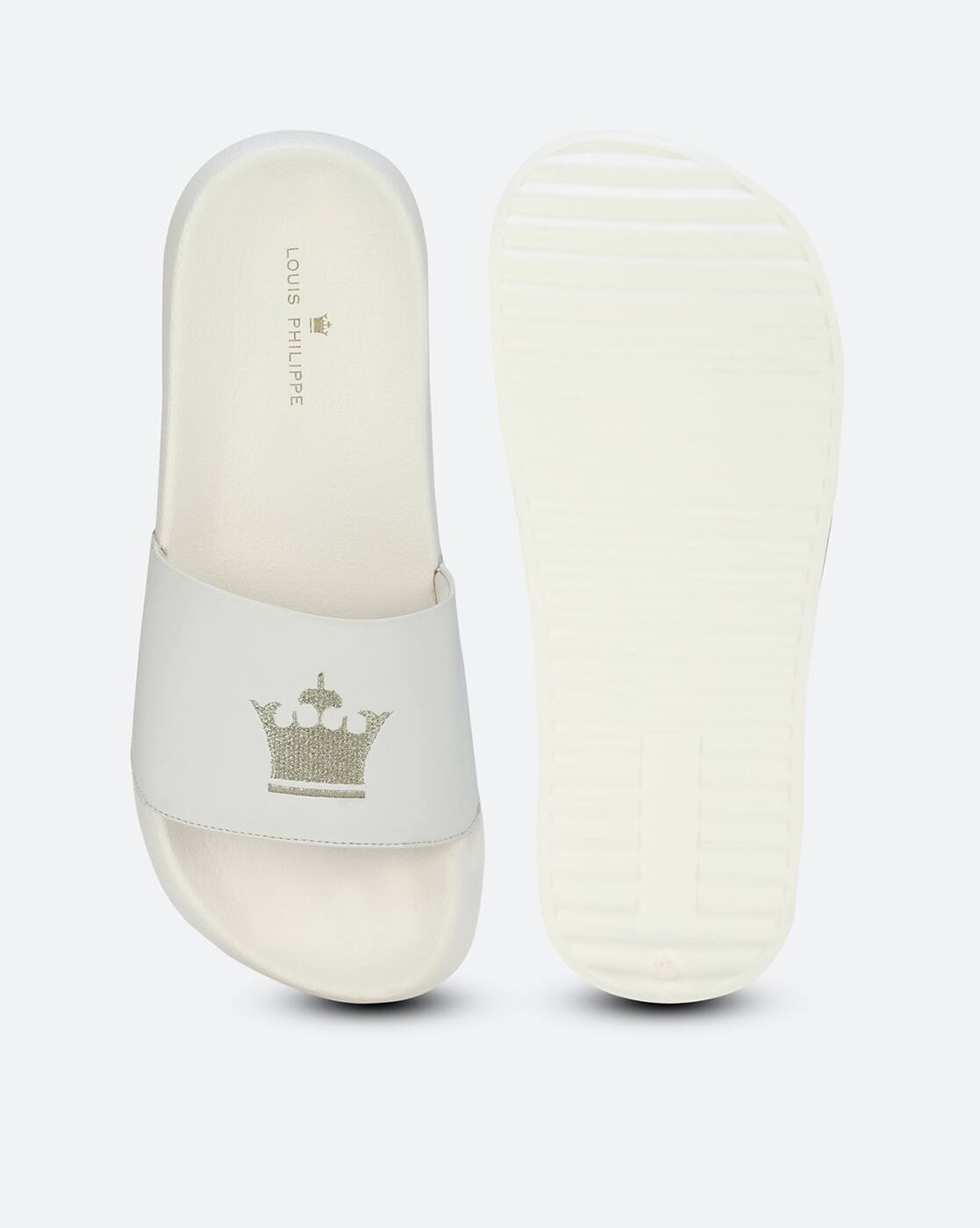 Buy White Flip Flop u0026 Slippers for Men by LOUIS PHILIPPE Online | Ajio.com