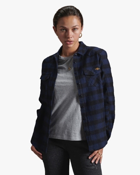 Superdry on sale flannel jacket